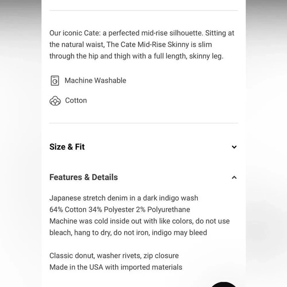 *Final Price* Rag & Bone Jean Size 28 Bedford Dark Wash Designer Luxury - Picture 4 of 5